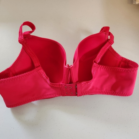 Fit Fully Yours Gloria Smooth Lace T-Shirt Bra Rasberry Pink B1042 40C Underwire - Picture 9 of 11